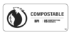 Compostable: Biodegradable Products Institute Label logo